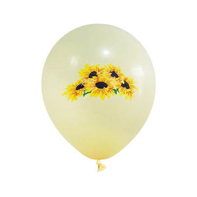 Saulėgrąžų teminiai vakarėlio balionai, gimtadienio dekoravimas, saulėgrąžų balionai, 9 vnt.