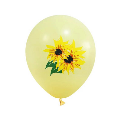 Saulėgrąžų teminiai vakarėlio balionai, gimtadienio dekoravimas, saulėgrąžų balionai, 9 vnt.