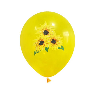 Saulėgrąžų teminiai vakarėlio balionai, gimtadienio dekoravimas, saulėgrąžų balionai, 9 vnt.