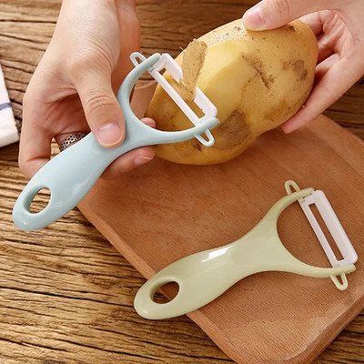 Керамичен нож за белачка на картофи за плодове и зеленчуци Кухня Ръчно ренде Резачка за пъпеши Резачка за краставици Скоростна ренде Домашна джаджа
