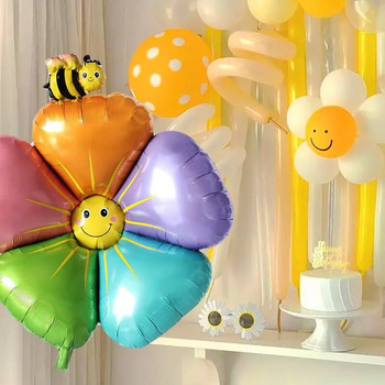 Анимационни балони с животни Голямо цветно цвете Пчела Мравка Богомолка Насекомо Балон с хелий Бебешко парти Декор Детски подаръци