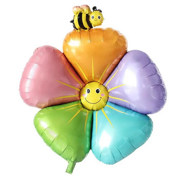 Γελοιογραφία Ζώα Μπαλόνια Μεγάλα Πολύχρωμα Λουλούδια Μέλισσα Μυρμήγκι Μάντις Έντομο Ήλιο Μπαλόνι Baby Party Decor Παιδικά δώρα