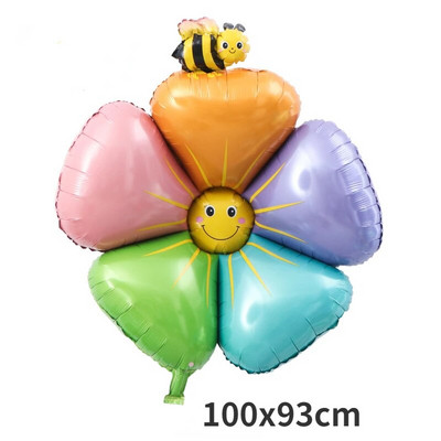 Crtani baloni sa životinjama, veliki šareni cvijet, pčela, mrav, bogomoljka, kukac, balon s helijem, dječji dekor za zabavu, darovi za djecu