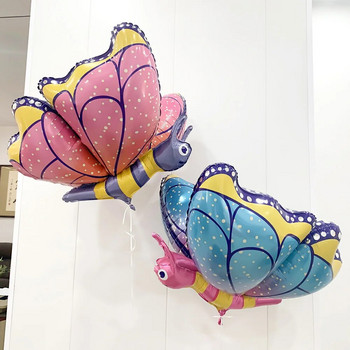 3D карикатура на насекоми Пеперуда Балон от алуминиево фолио Дейности на открито Детска играчка Фотореквизит Декорация за рожден ден Декорация за детски подарък