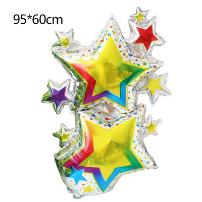 Χαριτωμένο μεγάλο σύννεφο Rainbow Sun Foil Balloon Ημέρα του Αγίου Βαλεντίνου Διακόσμηση Επετείου Γάμου Διακόσμηση πάρτι γενεθλίων Παιδικά παιχνίδια