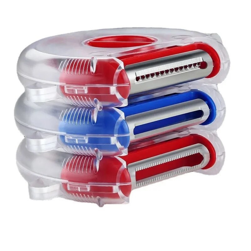 Gulilica 3 u 1 Višenamjenski rezač Rezač Julienne Rezač Višestruka oštrica za koru Rende Kuhinjski alat za povrće Pribor