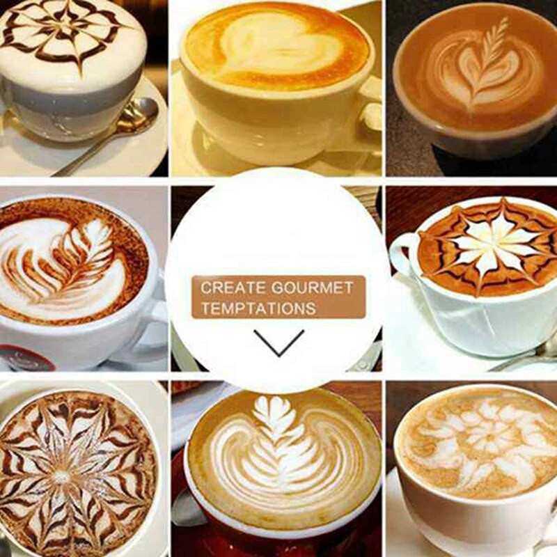 VRUĆA AKCIJA 350 ML vrč za pjenjenje mlijeka od nehrđajućeg čelika s ukrasnom olovkom Vrč za mlijeko Espresso Vrč za kavu za latte kavu