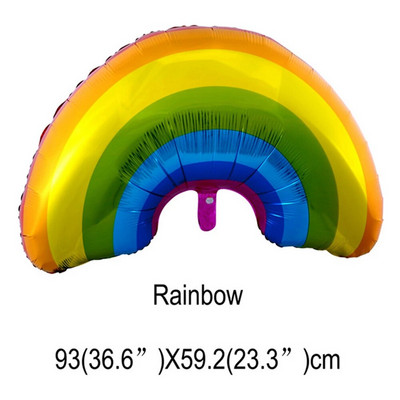 1/2 buc. Zâmbet curcubeu mare, nor alb, balon din folie, decorare pentru petrecerea de aniversare, balon de jucărie pentru copii, decorațiuni pentru casă, globuri cu heliu, baby shower