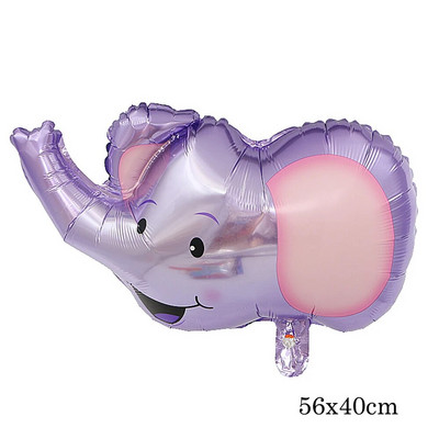 Džungļu safari Dzīvnieku folija Dzimšanas dienas baloni Trusis Lauva Zilonis Lapsa Savvaļas dabas tēma Balonu dekorācijas Hēlijs Globos Bērni