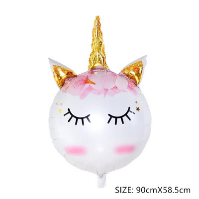 Καρτούν Πήγασος σε σχήμα μονόκερου Φουσκωτό αλουμινόχαρτο Μπαλόνι Διακόσμηση πάρτι γενεθλίων Δώρο για την ημέρα των παιδιών