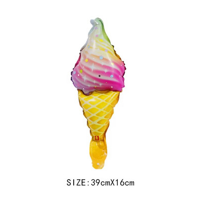 Jäätis Pizza Burger Hot Dog Donut Alumiiniumkilest Õhupall Sünnipäev Lastekaitse Sõbrapäeva Peokaunistus Baby King Pa