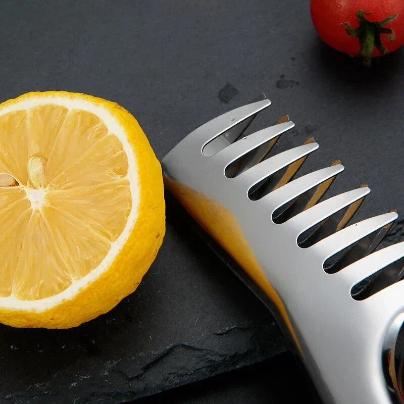 Spagečių žnyplės Makaronų laikiklis Makaronų laikiklis nerūdijančio plieno makaronų spaustukai Maisto šukos maisto gaminimo reikmenys Vakarų restorano virtuvės įrankis