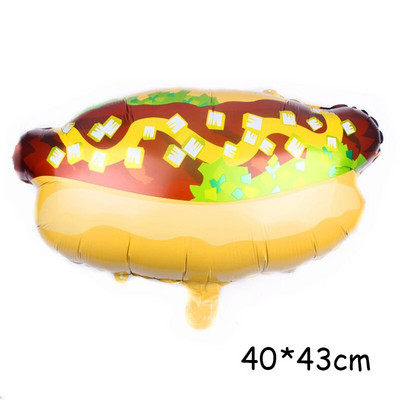 Donut Globos Foil Balloon Fruit Ice Pizza Cream Helium Balloon Διακόσμηση πάρτι γενεθλίων Παιδικό παιχνίδι γλυκό ντους μωρού