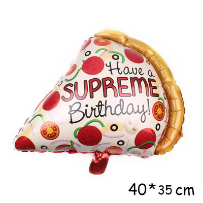 Donut Globos Foil Balloon Fruit Ice Pizza Cream Helium Balloon Διακόσμηση πάρτι γενεθλίων Παιδικό παιχνίδι γλυκό ντους μωρού