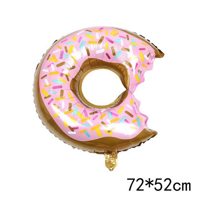 Donut Globos Foil Balloon Fruit Ice Pizza Cream Helium Balloon Διακόσμηση πάρτι γενεθλίων Παιδικό παιχνίδι γλυκό ντους μωρού