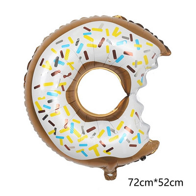 Donut Globos Foil Balloon Fruit Ice Pizza Cream Helium Balloon Διακόσμηση πάρτι γενεθλίων Παιδικό παιχνίδι γλυκό ντους μωρού