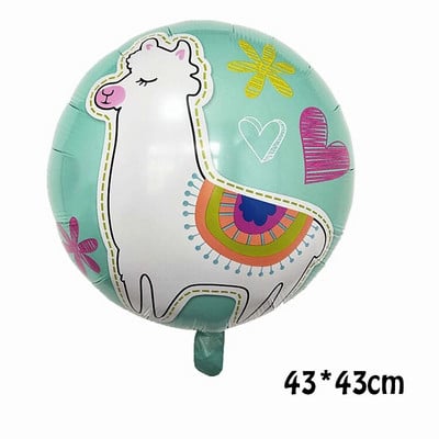 Карикатура Животински тема Фолиев балон Алпака Хелиев балон Детски рожден ден Декорации Играчки Детски празнични събития Реквизит