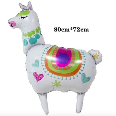 Карикатура Животински тема Фолиев балон Алпака Хелиев балон Детски рожден ден Декорации Играчки Детски празнични събития Реквизит