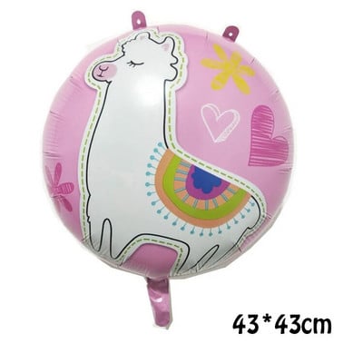Карикатура Животински тема Фолиев балон Алпака Хелиев балон Детски рожден ден Декорации Играчки Детски празнични събития Реквизит
