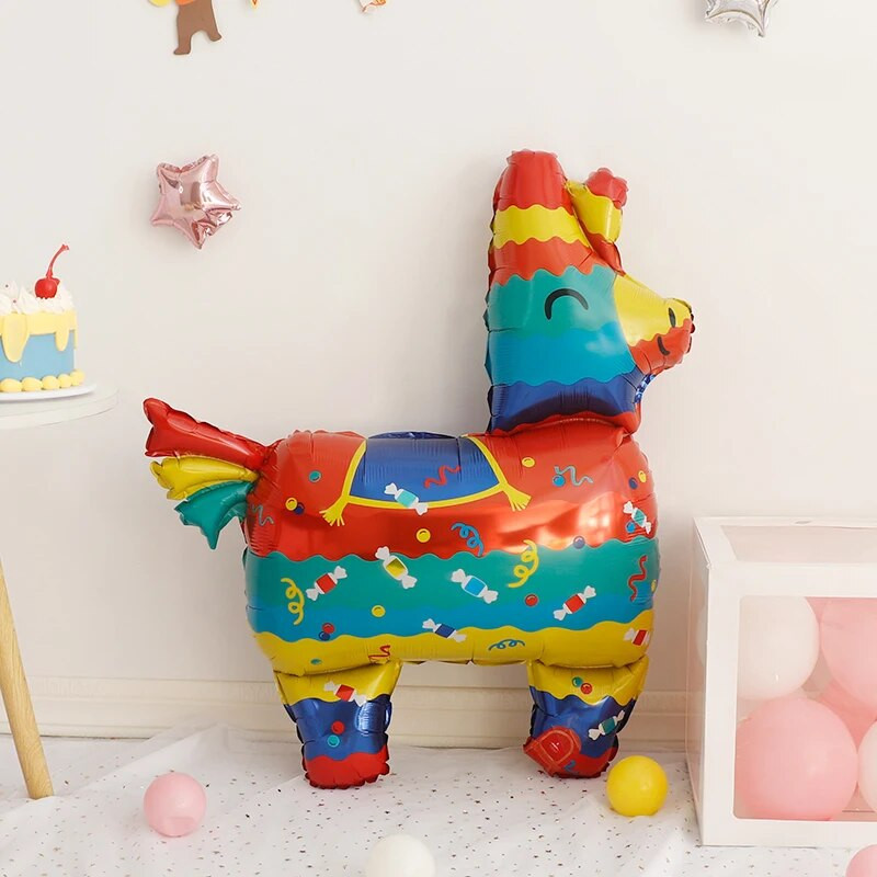 Карикатура Животински тема Фолиев балон Алпака Хелиев балон Детски рожден ден Декорации Играчки Детски празнични събития Реквизит