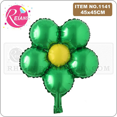 Gėlių balionas penkių žiedlapių gėlių balionas penkių lapų dobilas vaikų žaislas vestuvių gimtadienio šventės dekoravimas aliuminio folijos balionas