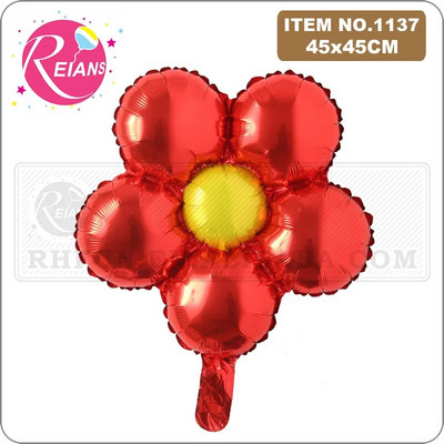 Gėlių balionas penkių žiedlapių gėlių balionas penkių lapų dobilas vaikų žaislas vestuvių gimtadienio šventės dekoravimas aliuminio folijos balionas