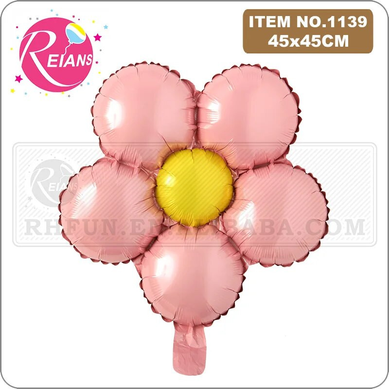Gėlių balionas penkių žiedlapių gėlių balionas penkių lapų dobilas vaikų žaislas vestuvių gimtadienio šventės dekoravimas aliuminio folijos balionas