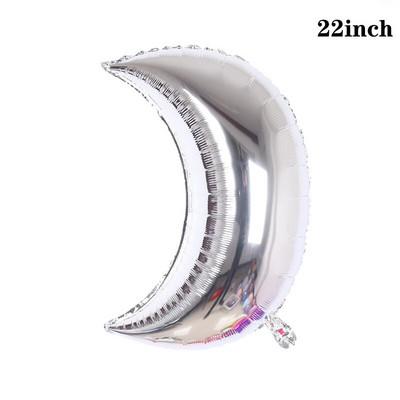 Mėnulio žvaigždės folijos balionai Klasikiniai žaislai Vaikų gimtadienio vakarėliui Vestuvių dekoravimo jubiliejaus sidabro aukso dovana kūdikio dušui