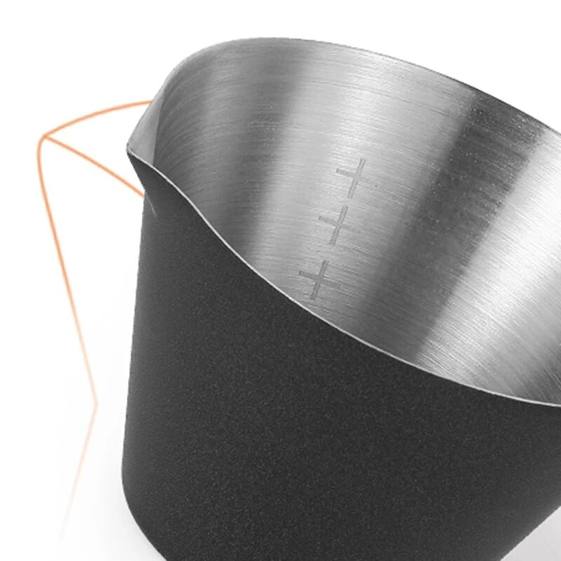 Eszpresszó csésze fogantyúval Uncia eszpresszó csésze rozsdamentes acél eszpresszó csésze kávéskancsóhoz Tej eszpresszó tartozékok