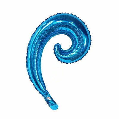 10 бр. Цветни спираловидни вълнообразни криволичещи балони от фолио Семеен рожден ден Сватбена декорация Стикери за стена Надуваеми играчки