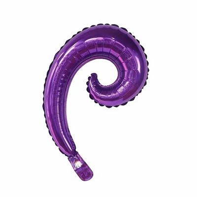 10 бр. Цветни спираловидни вълнообразни криволичещи балони от фолио Семеен рожден ден Сватбена декорация Стикери за стена Надуваеми играчки