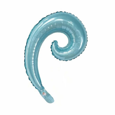 10 бр. Цветни спираловидни вълнообразни криволичещи балони от фолио Семеен рожден ден Сватбена декорация Стикери за стена Надуваеми играчки