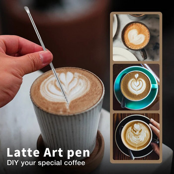 HOT ΕΚΠΤΩΣΗ Αφρώδης κανάτα από ανοξείδωτο χάλυβα, 600 ml αφρόγαλα με στυλό Latte Art, Εργαλεία Barista για Espresso Cappuccino Latte Ar