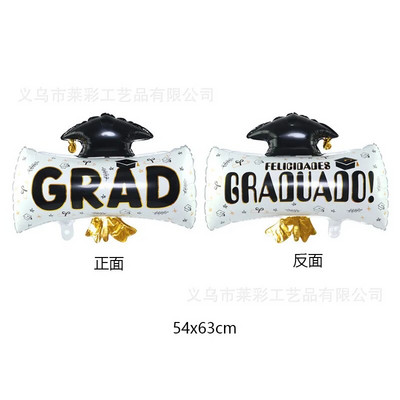 Ogromni rođendanski baloni Dekoracija za školsku maturalnu zabavu 2023. Čestitka Doctor Laurea Helium Foil Globos Poklon za tuširanje djeteta
