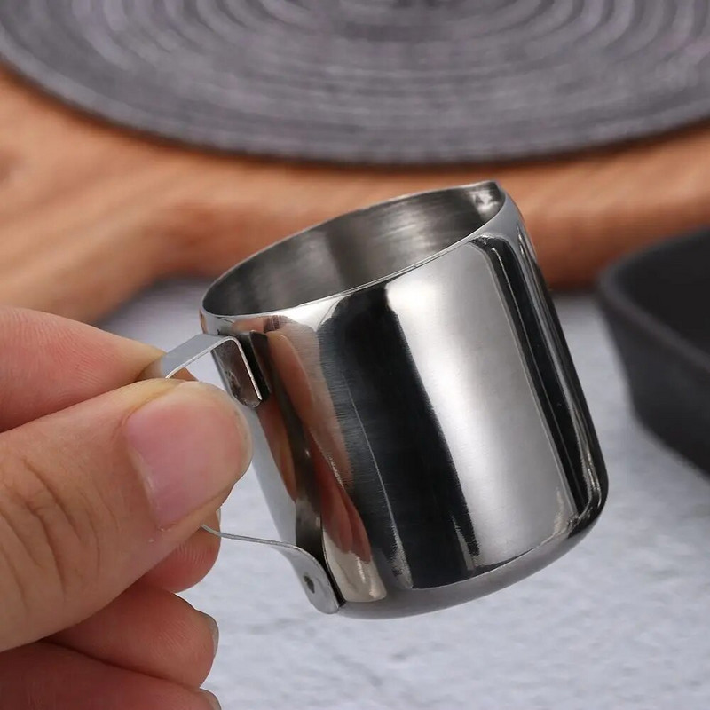 5 veličina Novi izdržljivi vrč od nehrđajućeg čelika Vrč za kavu i vrhnje Vrč za pjenjenje mlijeka Vrč za latte Art izljev za dom i kuhinju
