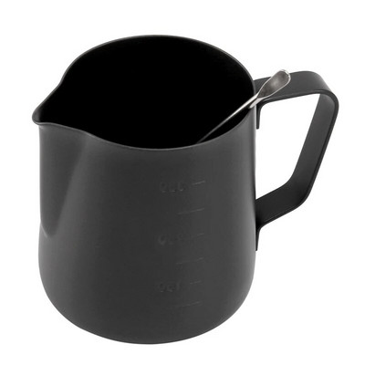 Kiskereskedelmi rozsdamentes acél tejhabosító kancsó Macchiato Cappuccino Latte Arthoz, Latte Art tollal, kávétejhabosítóval, 350 ml