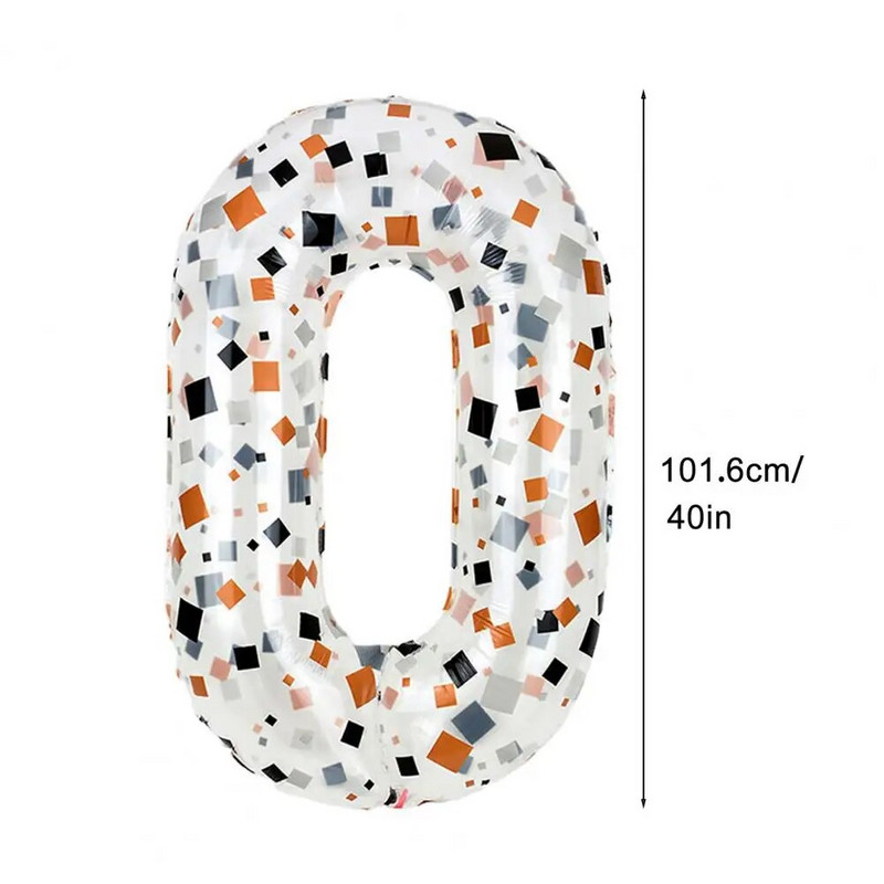 40-инчови балони с номера в кремав цвят 0-9, големи дигитални фолио за възрастни, честит рожден ден, сватба, бебешко парти, украса за парти Globos