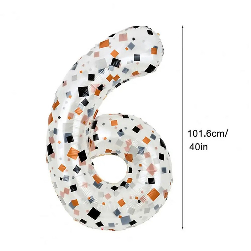 40-инчови балони с номера в кремав цвят 0-9, големи дигитални фолио за възрастни, честит рожден ден, сватба, бебешко парти, украса за парти Globos