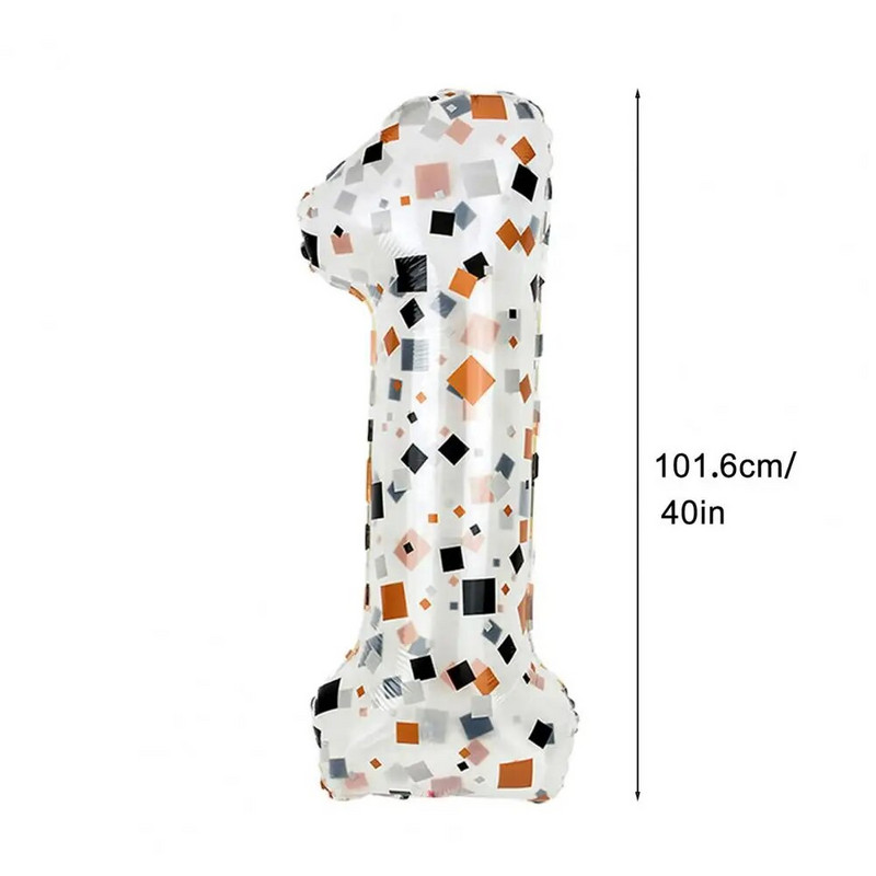 40-инчови балони с номера в кремав цвят 0-9, големи дигитални фолио за възрастни, честит рожден ден, сватба, бебешко парти, украса за парти Globos