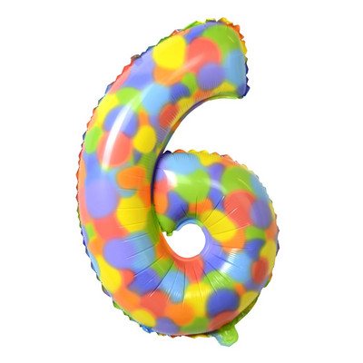 32 colių vaivorykštės taškeliai folijos balionai oro helio numerio balionas 1 2 3 4 gimtadienio šventės dekoracijos kūdikių dušo gaubtai
