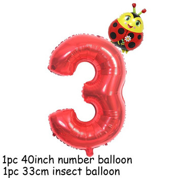 2 бр./лот 40-инчов зелен фолио балон с номера 33 см жаба хелиева топка Декорации за парти за рожден ден Деца Baby Shower Air Children Globos