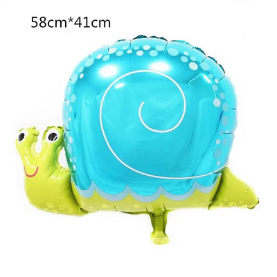 Гигантска жаба Балон Джунгла Декорация за рожден ден Момиче Момче Фолиеви балони Животни Насекомо Пчела Калинка Globos Парти Baby Shower Деца