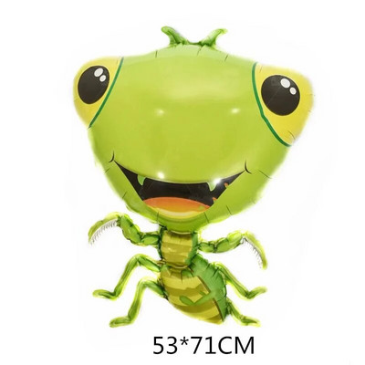 Гигантска жаба Балон Джунгла Декорация за рожден ден Момиче Момче Фолиеви балони Животни Насекомо Пчела Калинка Globos Парти Baby Shower Деца