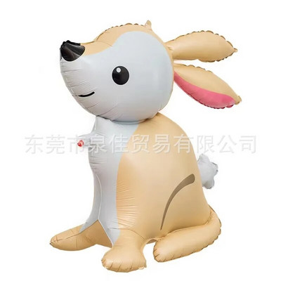 Kellemes Húsvéti Ünnepeket Aranyos nyúlfóliás lufi fehér nyuszi sárgarépa formájú léggömbök beltéri kültéri udvari gyerekeknek húsvéti díszekhez