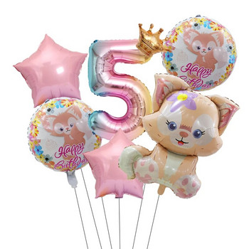 6 τμχ Disney Characters StellaLou LinaBell Σετ μπαλόνια με αλουμινόχαρτο για κορίτσια Διακοσμήσεις γάμου γενεθλίων Προμήθειες μπάνιου μωρού