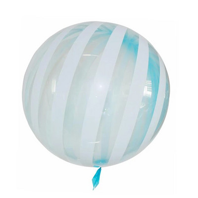 5db 18 hüvelykes pasztell cukorka léggömbök kerek hélium tiszta kristály csíkos buborékos léggömbök babazuhany születésnapi parti esküvő