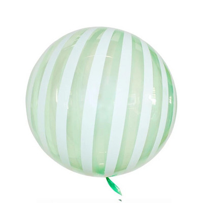 5db 18 hüvelykes pasztell cukorka léggömbök kerek hélium tiszta kristály csíkos buborékos léggömbök babazuhany születésnapi parti esküvő