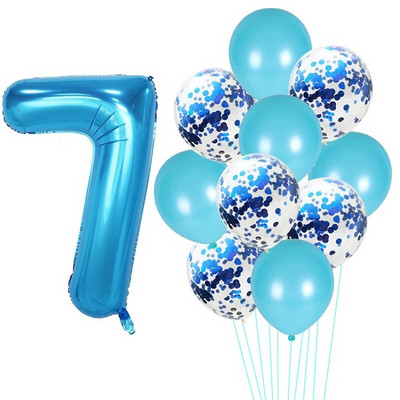 Su gimtadieniu Balionas 1 2 3 4 5 6 Balionai Kūdikių dušas berniukui Mergaitei Folija Balionai Oro 1-ojo gimtadienio vakarėlio dekoracijos Vaikams Kūdikių dušas