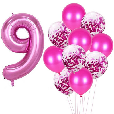 Su gimtadieniu Balionas 1 2 3 4 5 6 Balionai Kūdikių dušas berniukui Mergaitei Folija Balionai Oro 1-ojo gimtadienio vakarėlio dekoracijos Vaikams Kūdikių dušas