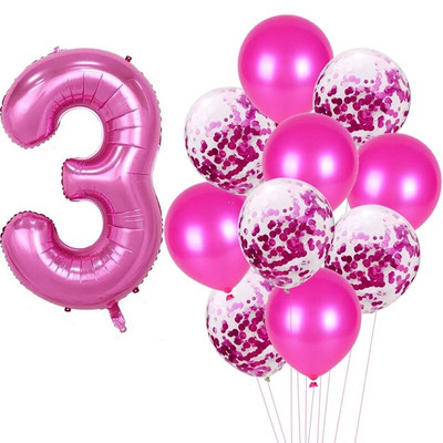 Su gimtadieniu Balionas 1 2 3 4 5 6 Balionai Kūdikių dušas berniukui Mergaitei Folija Balionai Oro 1-ojo gimtadienio vakarėlio dekoracijos Vaikams Kūdikių dušas